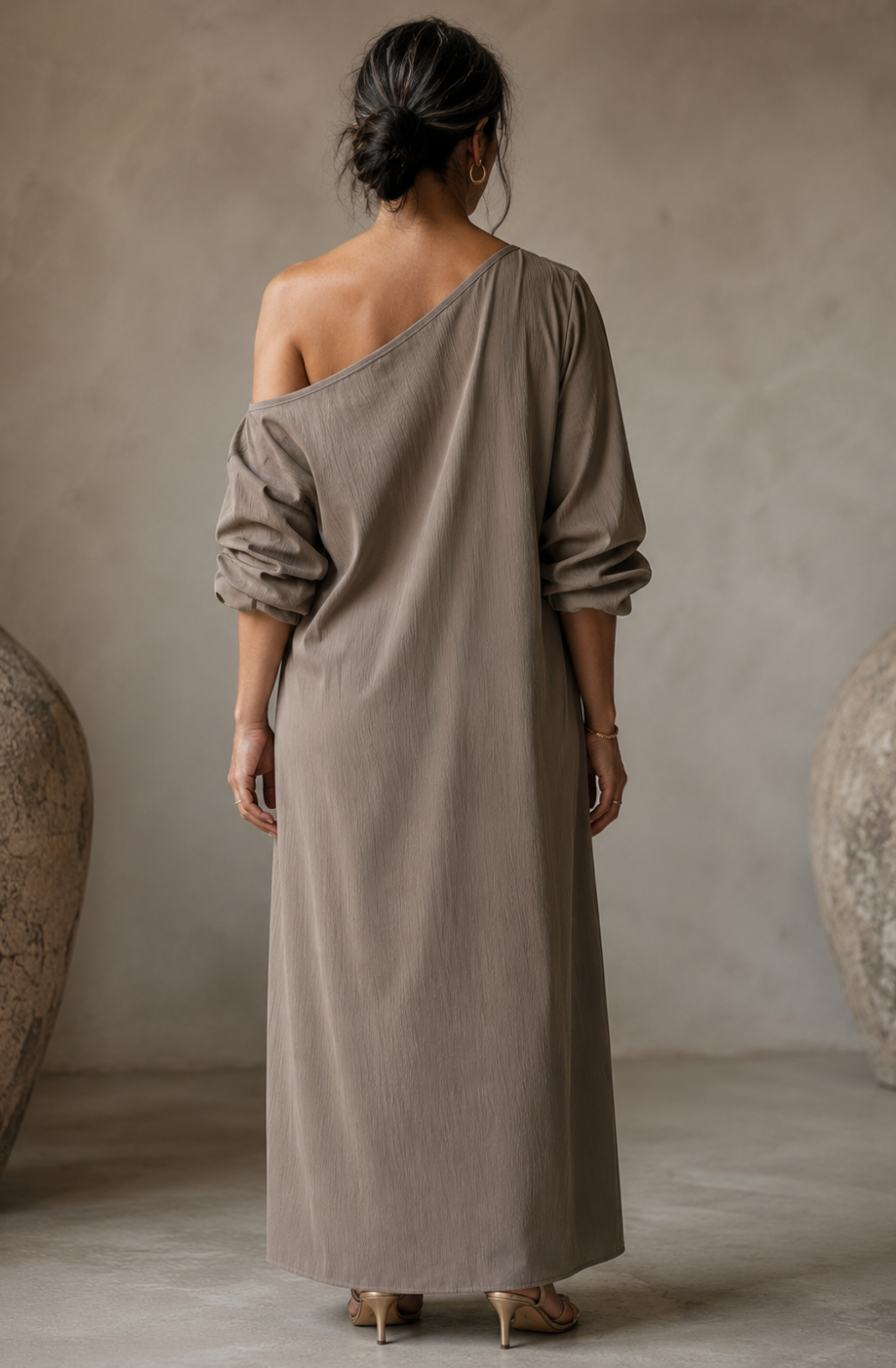 Valentina's™ | One-Shoulder Maxi Dress