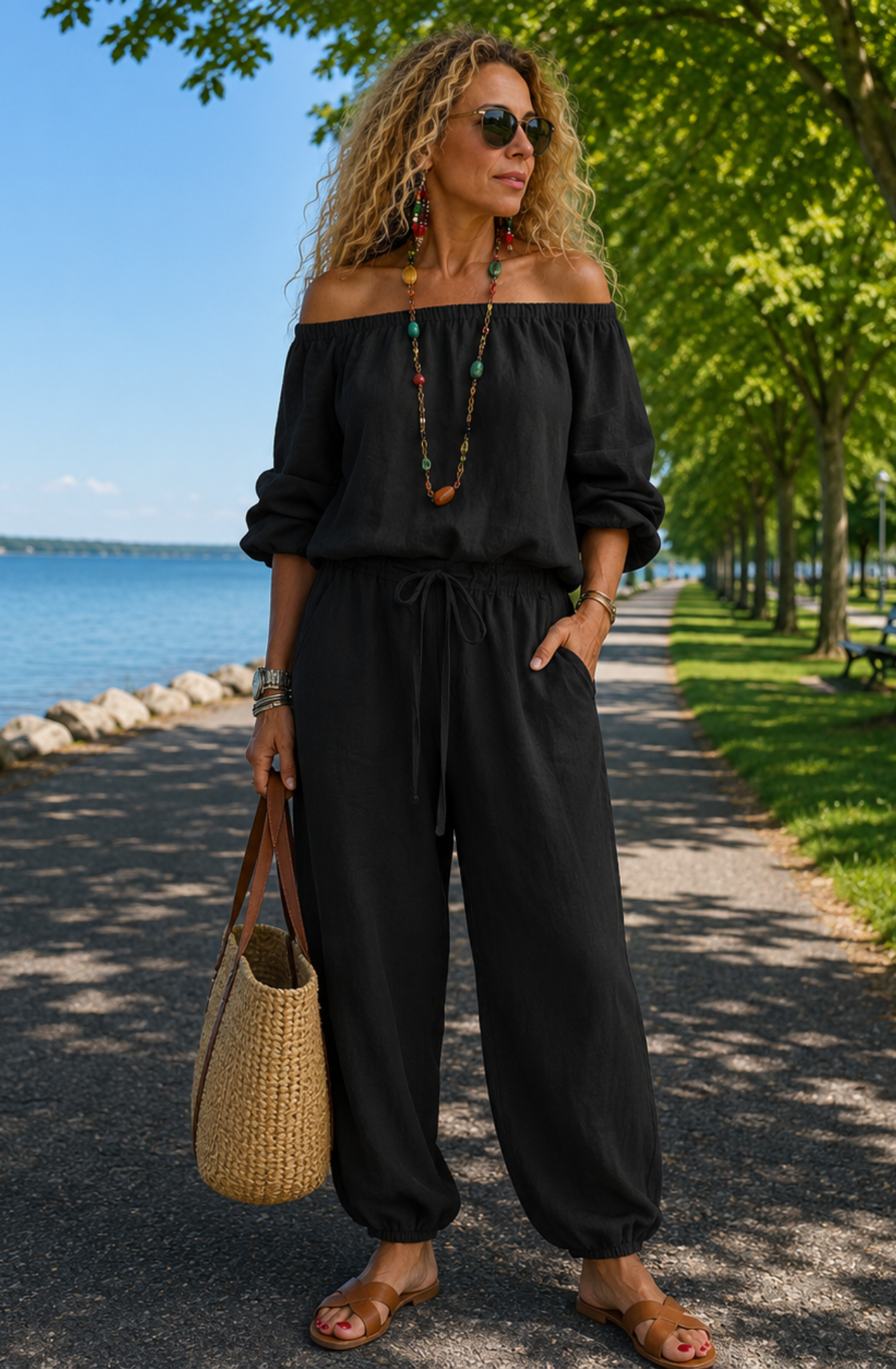 Sorella™ Effortless Off-Shoulder Jumpsuit