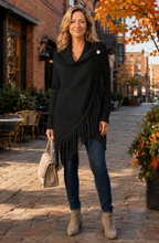 Sienna™ Fringe Wrap Knit Sweater