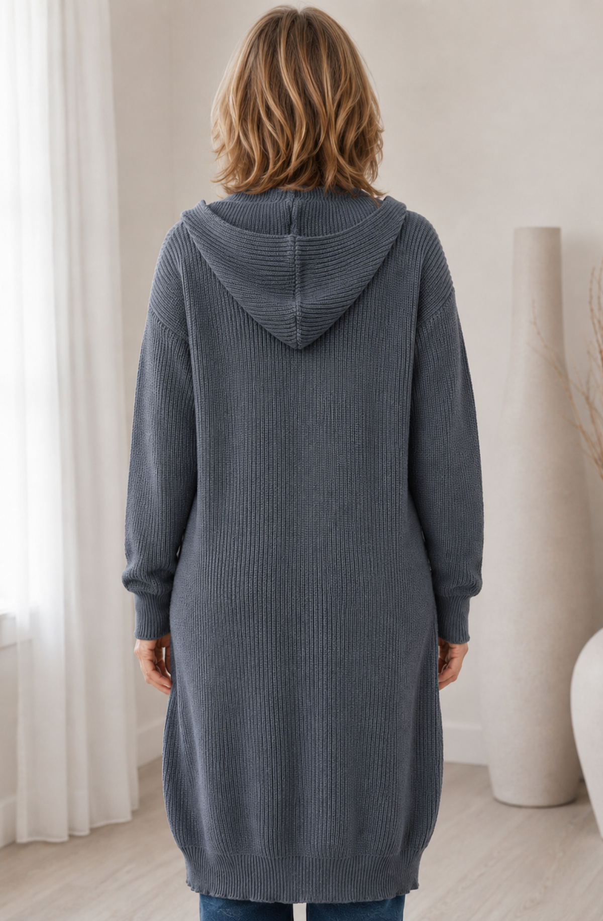 Élodie™ Elegant Long Knit Cardigan