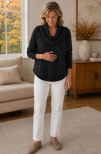 Solène™ Draped Cowl Neck Sweater