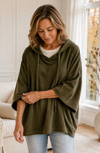Élodie™ Oversized Velvet Hooded Top