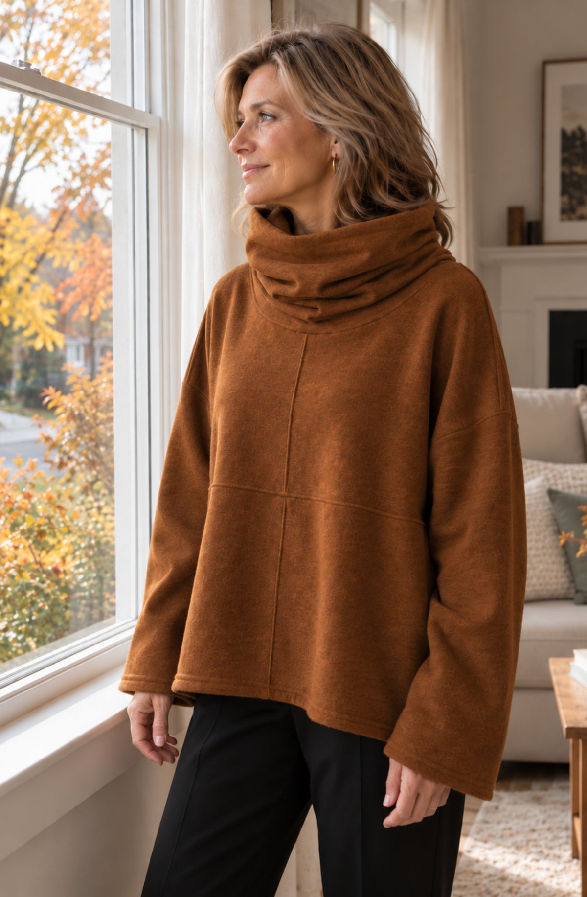 Aveline™ Cozy Cowl-Neck Pullover