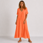 Violette - Robe longue fluide