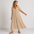 Violette - Robe longue fluide
