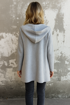 Vest met capuchon | Dames tussen jas/vest met strakke lijnen en tijdloos design