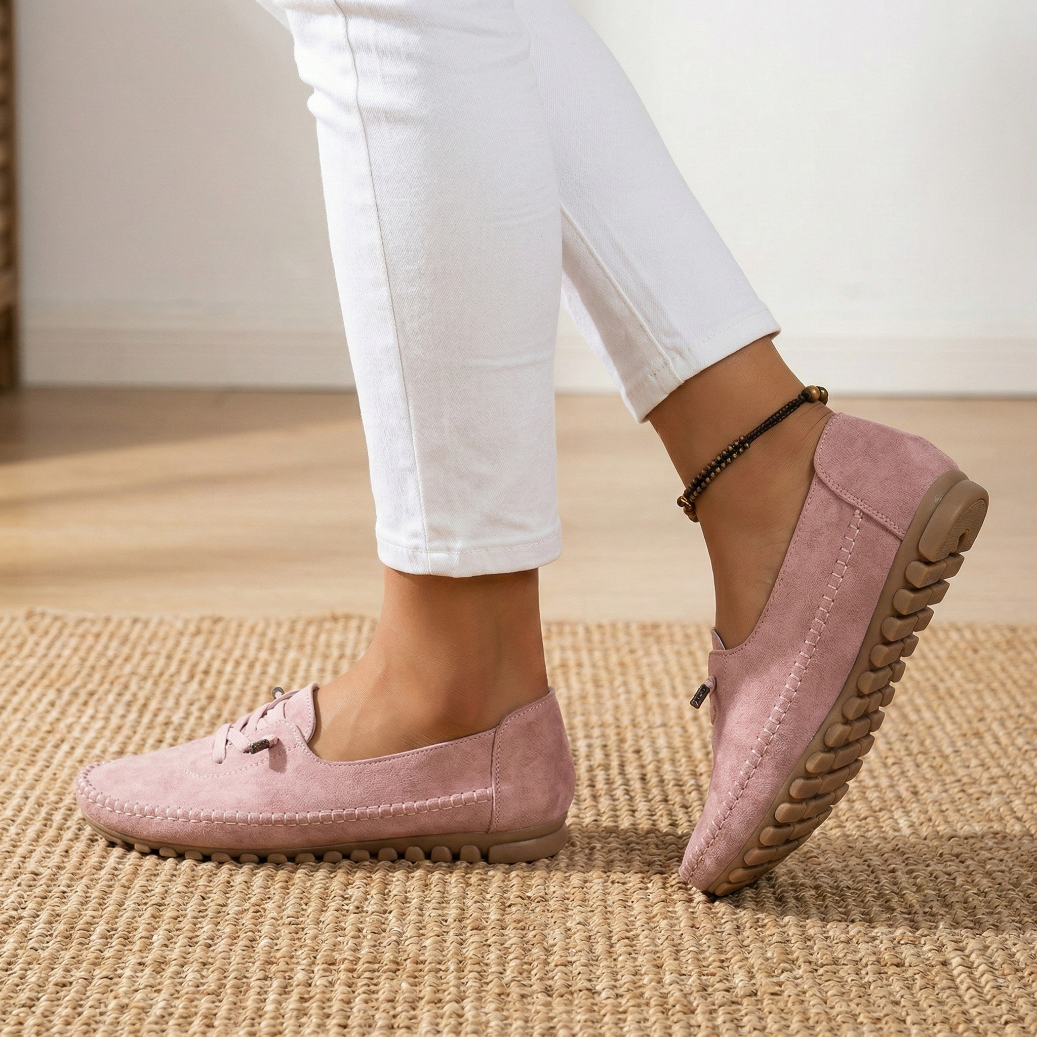 MapleStride™ | Soft-Step Lace-Up Moccasins