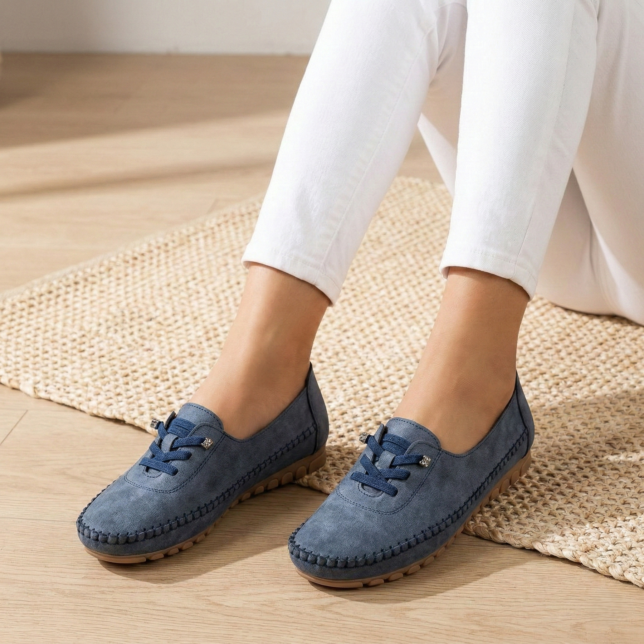 MapleStride™ | Soft-Step Lace-Up Moccasins