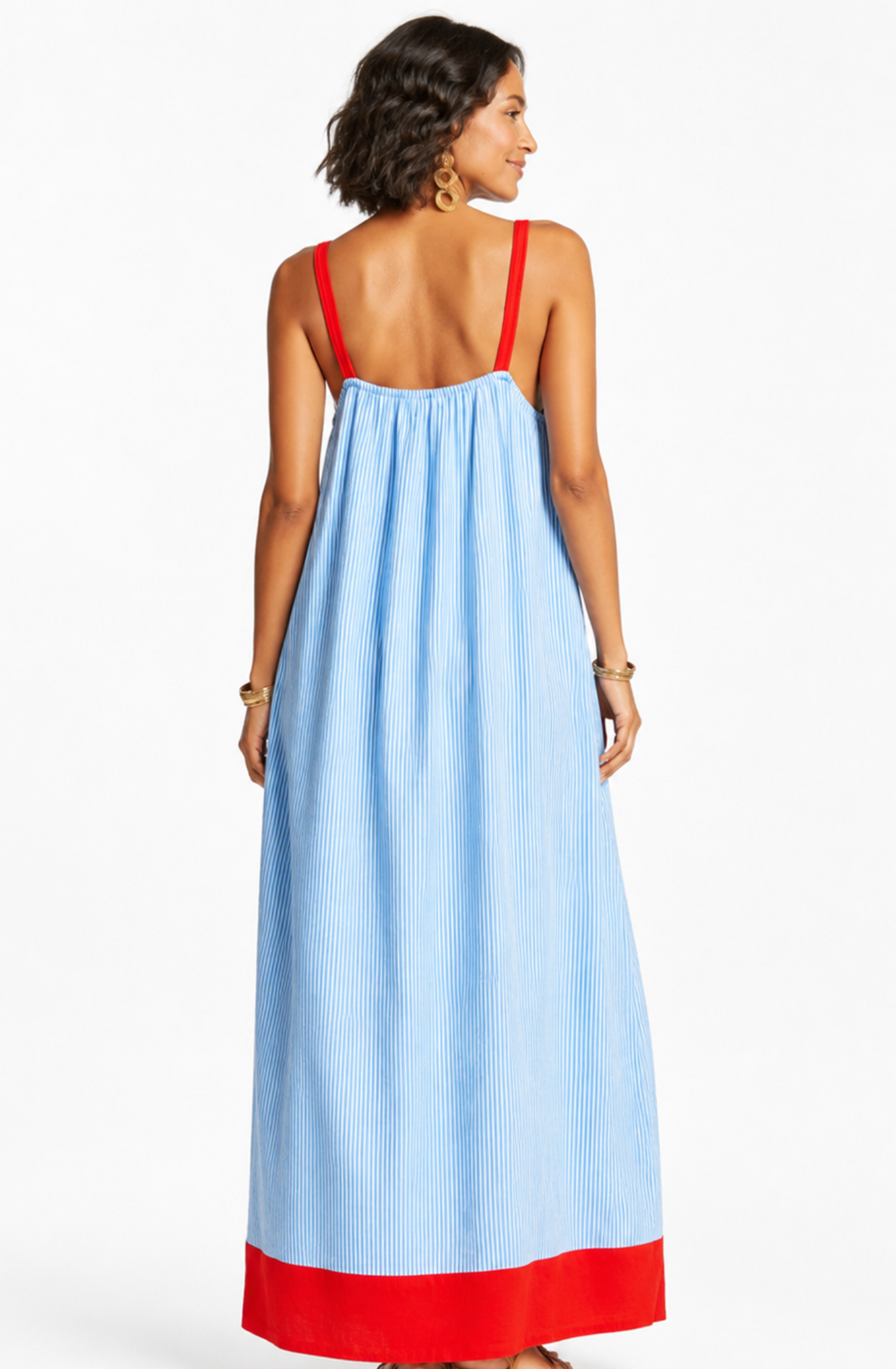 Carmen™ | Striped Colour-Block Maxi Sundress