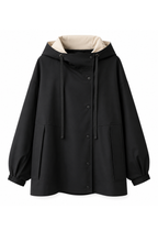 Améliane™ Contrast Hooded Windbreaker