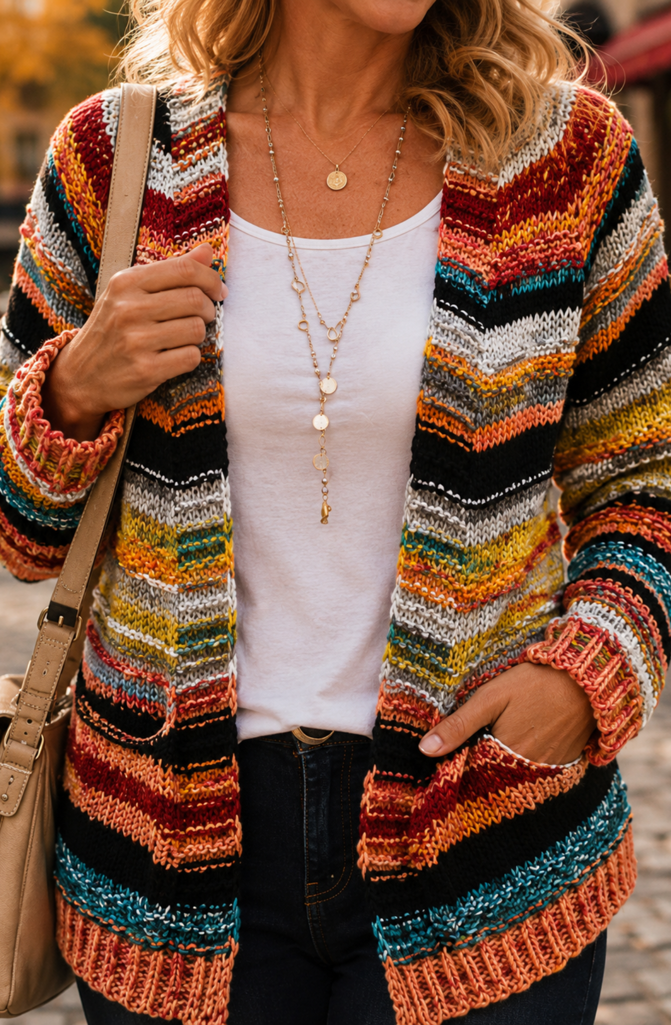 Maribel™ | Colourful Knit Cardigan
