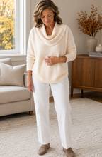 Solène™ Draped Cowl Neck Sweater