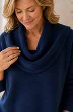 Solène™ Draped Cowl Neck Sweater