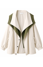 Améliane™ Contrast Hooded Windbreaker