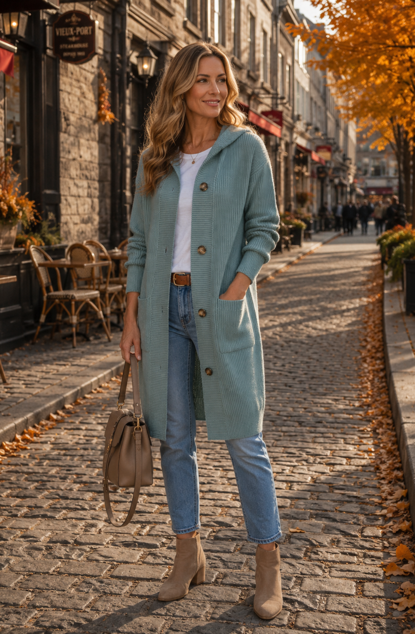 Élodie™ | Elegant Long Knit Cardigan