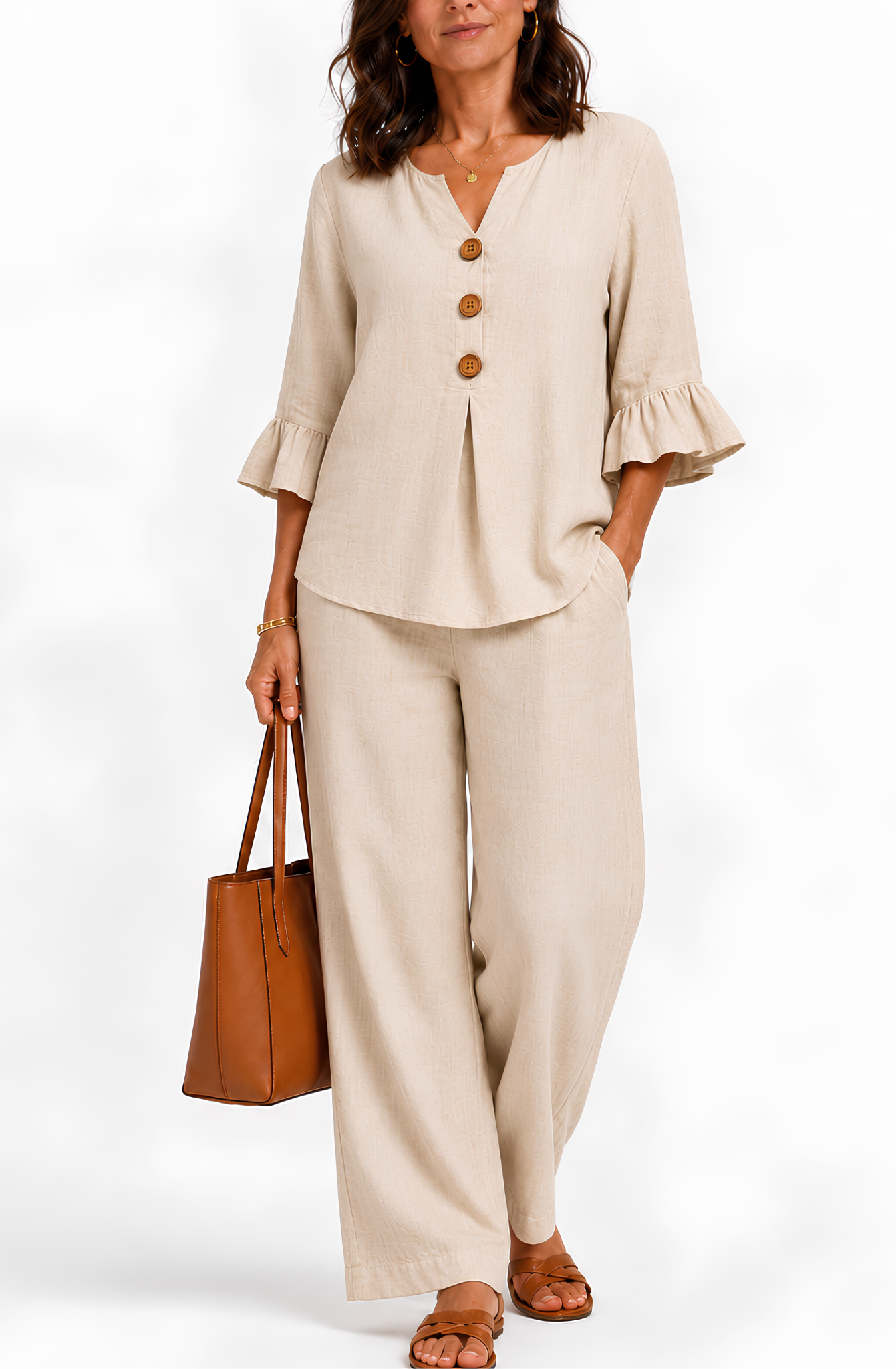 Amelia™ | Effortless Ruffle Two-Piece Set