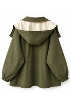 Améliane™ Contrast Hooded Windbreaker