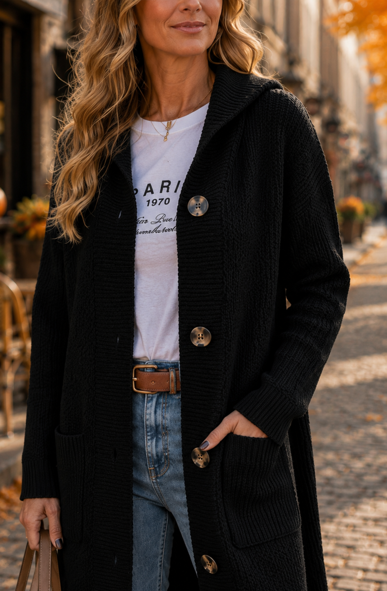 Élodie™ | Elegant Long Knit Cardigan