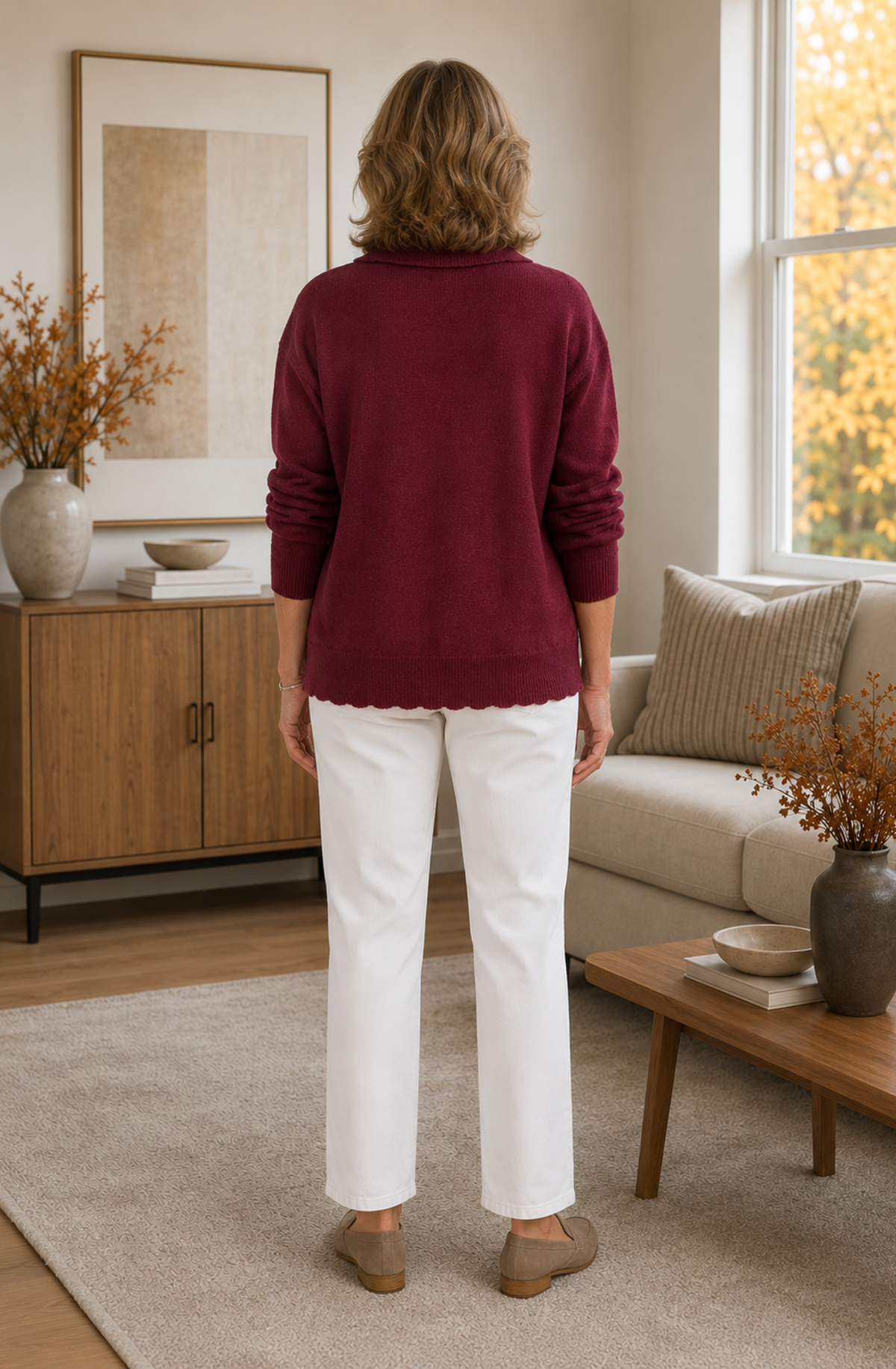 Élise™ Classic Collared Knit Cardigan