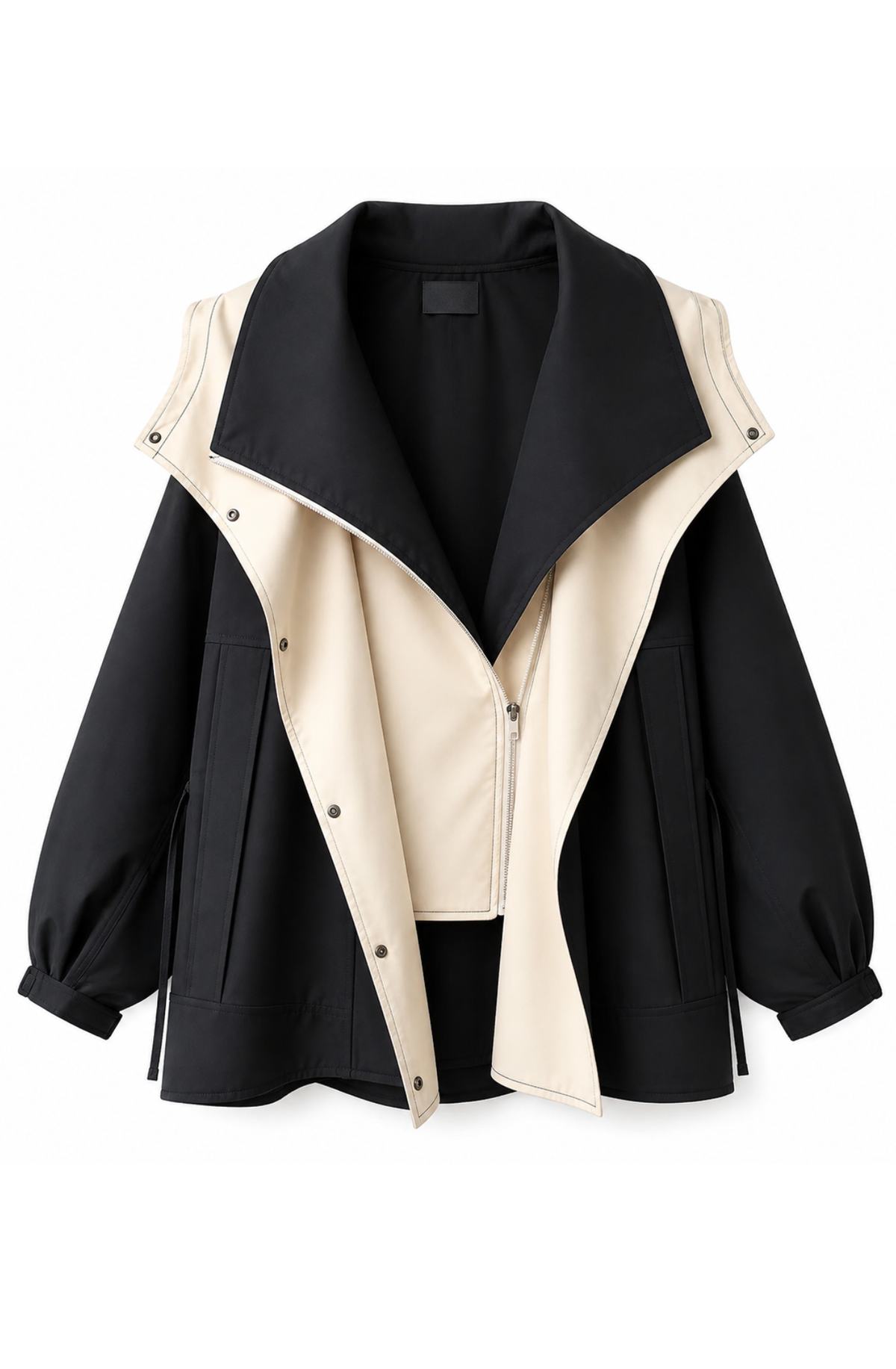 Améliane™ Contrast Hooded Windbreaker