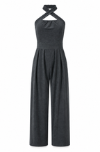 Valentina's™ | Cross-Halter Wide-Leg Jumpsuit