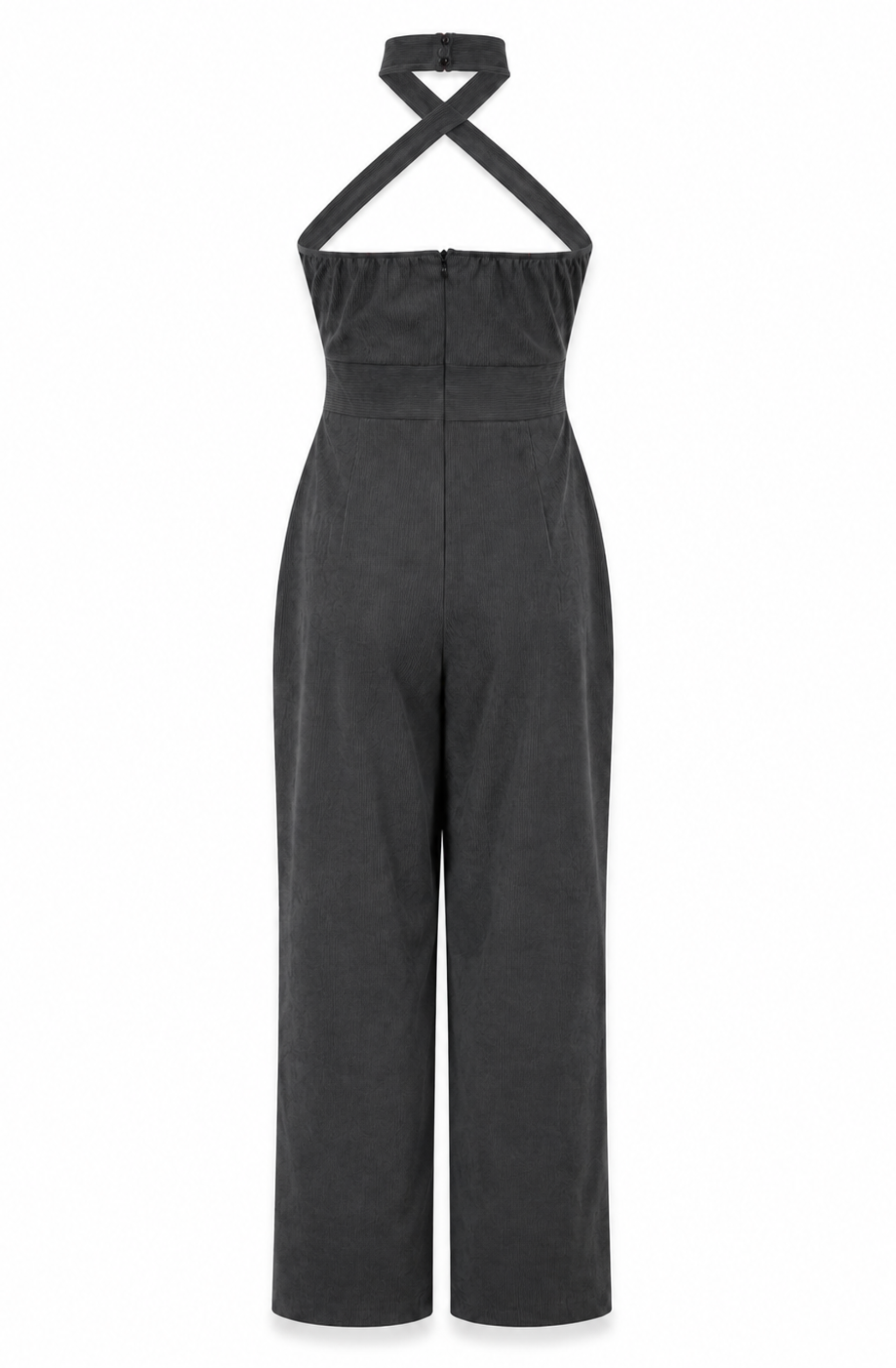 Valentina's™ | Cross-Halter Wide-Leg Jumpsuit