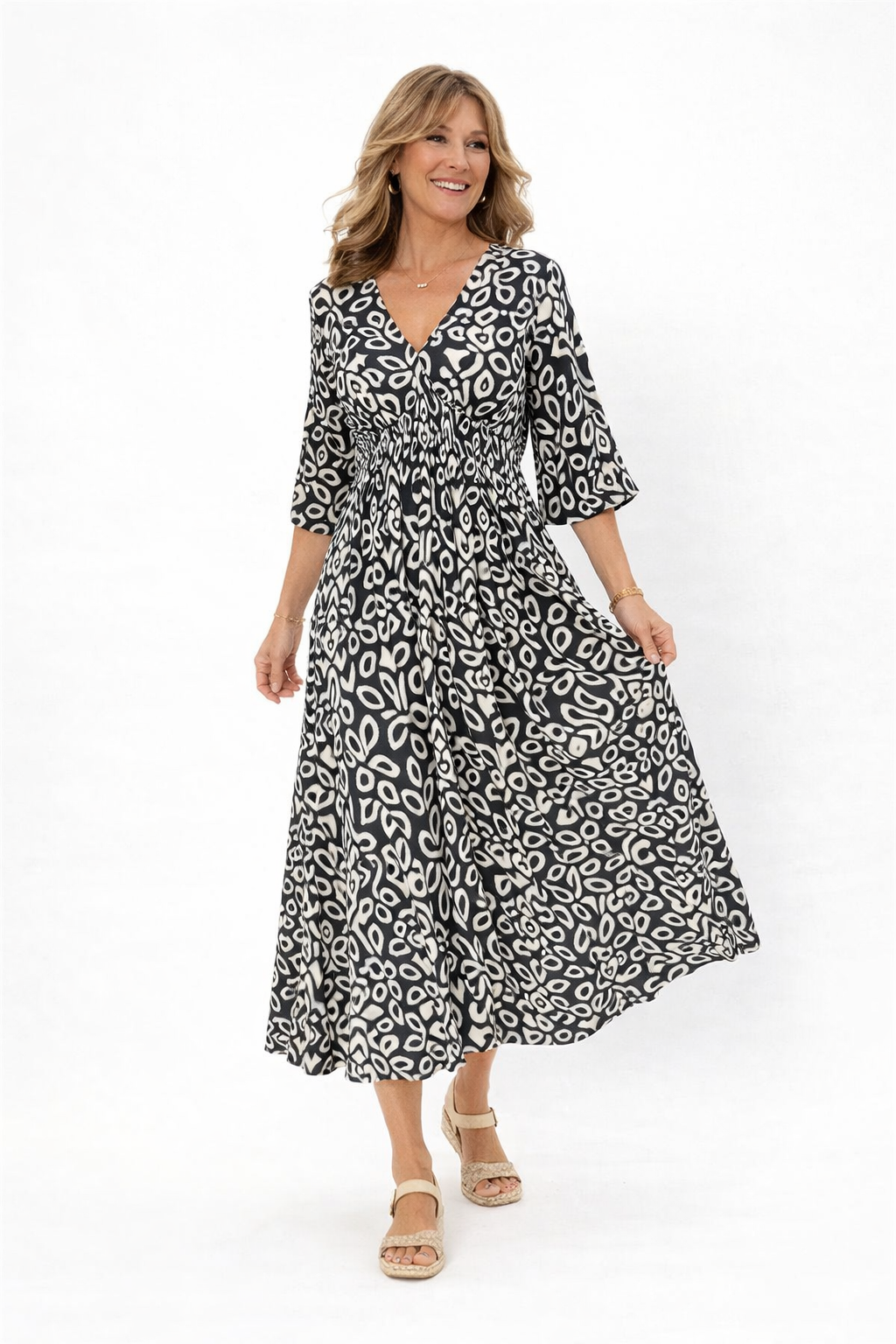 Aurora Belle™ | Bohemian V-Neck Maxi Dress