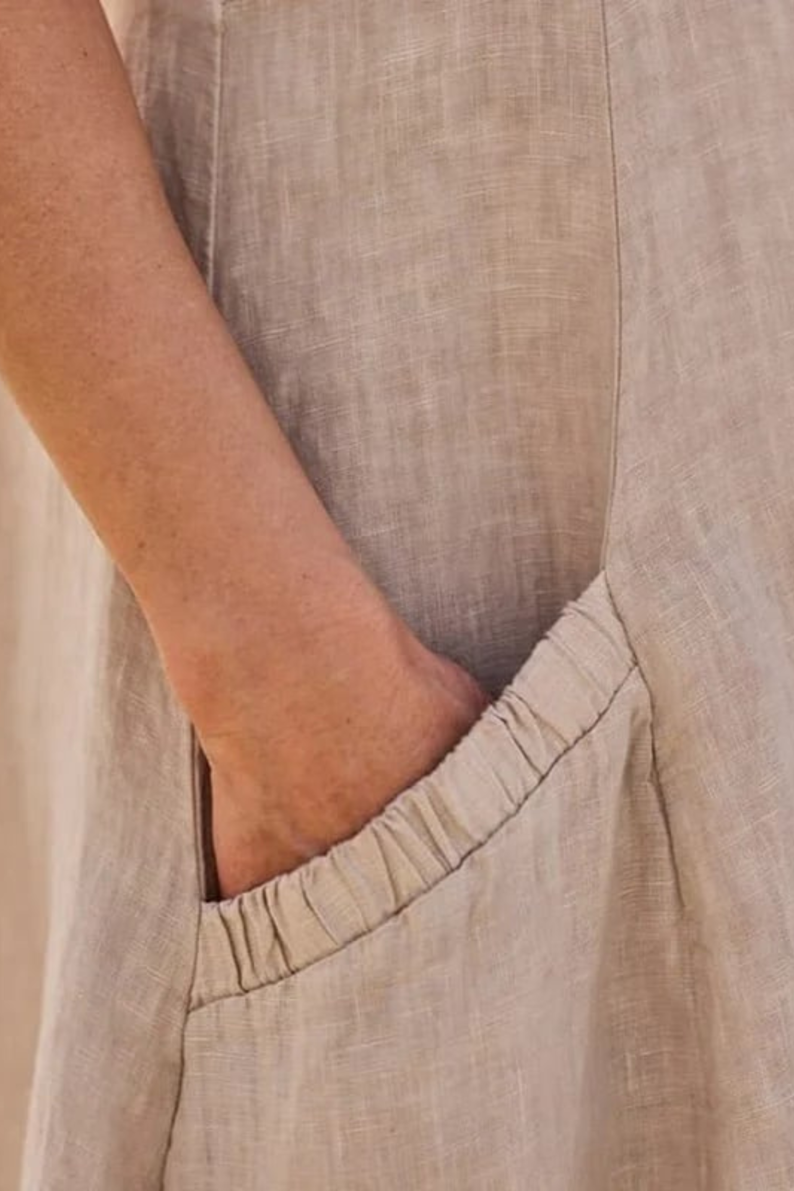 Linen Cove™ | Sleeveless Cotton & Linen Summer Dres