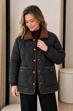 Elowen™ Quilted Corduroy Collar Jacket