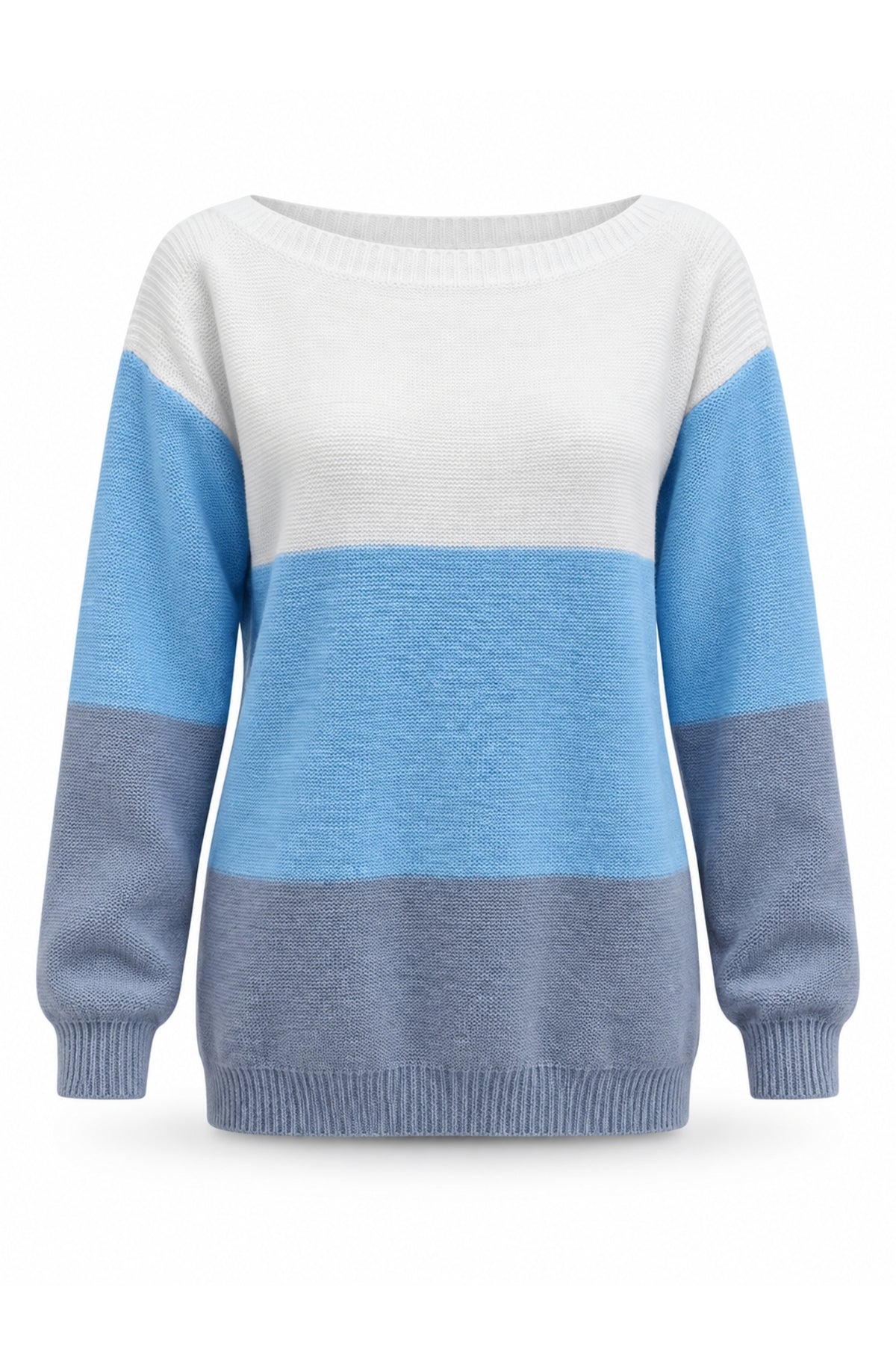 Elara™ Colour-Block Knit Sweater
