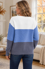 Elara™ Colour-Block Knit Sweater