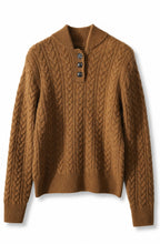 Aveline™ Cable-Knit Button Collar Sweater