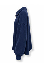 Camille™ Gold-Button Collared Cardigan