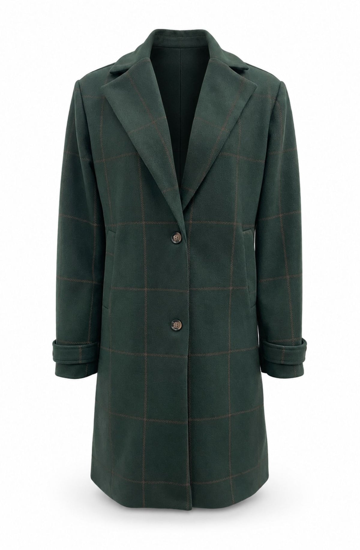 Marlena™ Classic Checked Long Coat