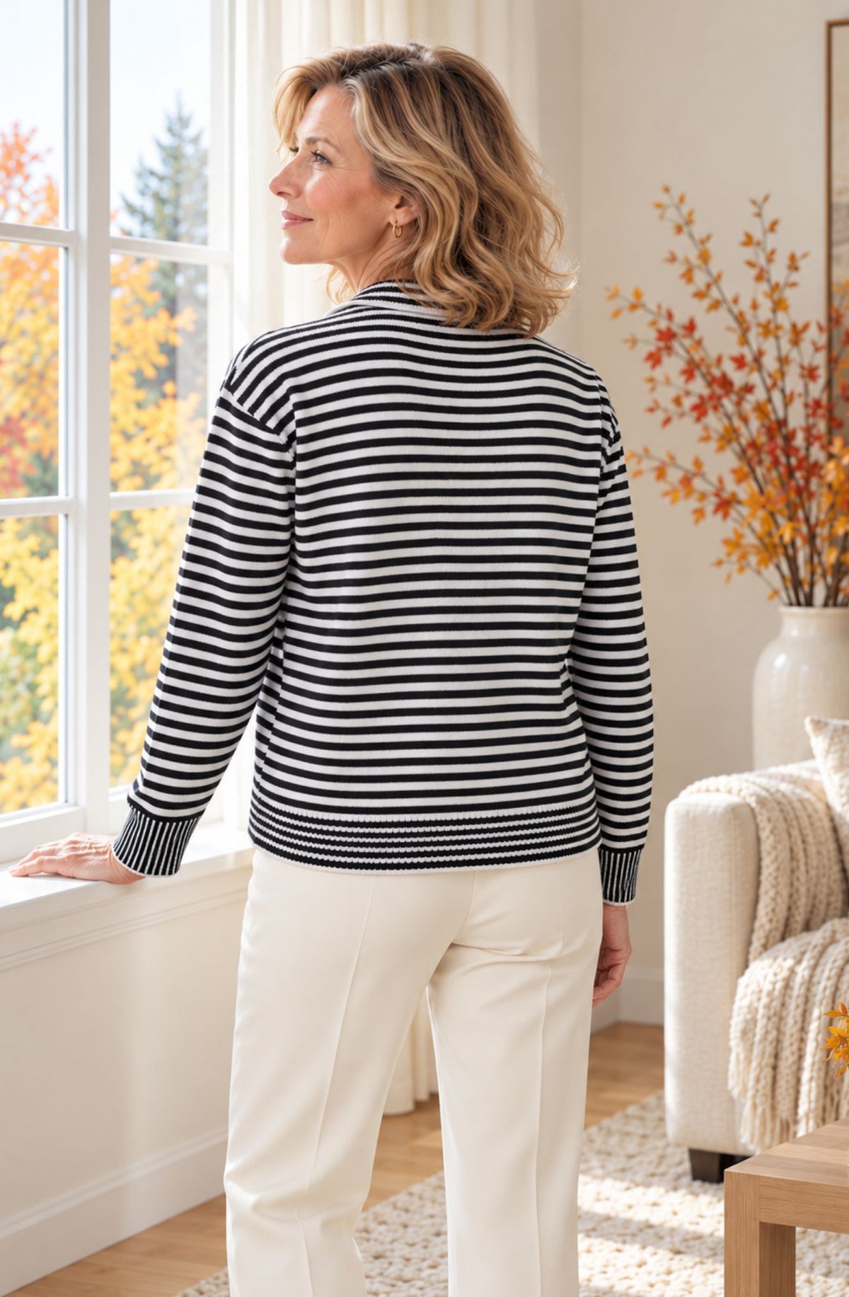 Amélie™ Striped Button Cardigan