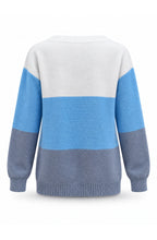 Elara™ Colour-Block Knit Sweater