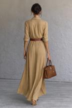 Isabella’s™ | Elegant Belted Maxi Dress