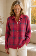 Elowyn™ Soft Plaid Knit Cardigan