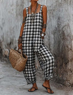 Ekouaer Suspender Lounge Pants Soft Homewear