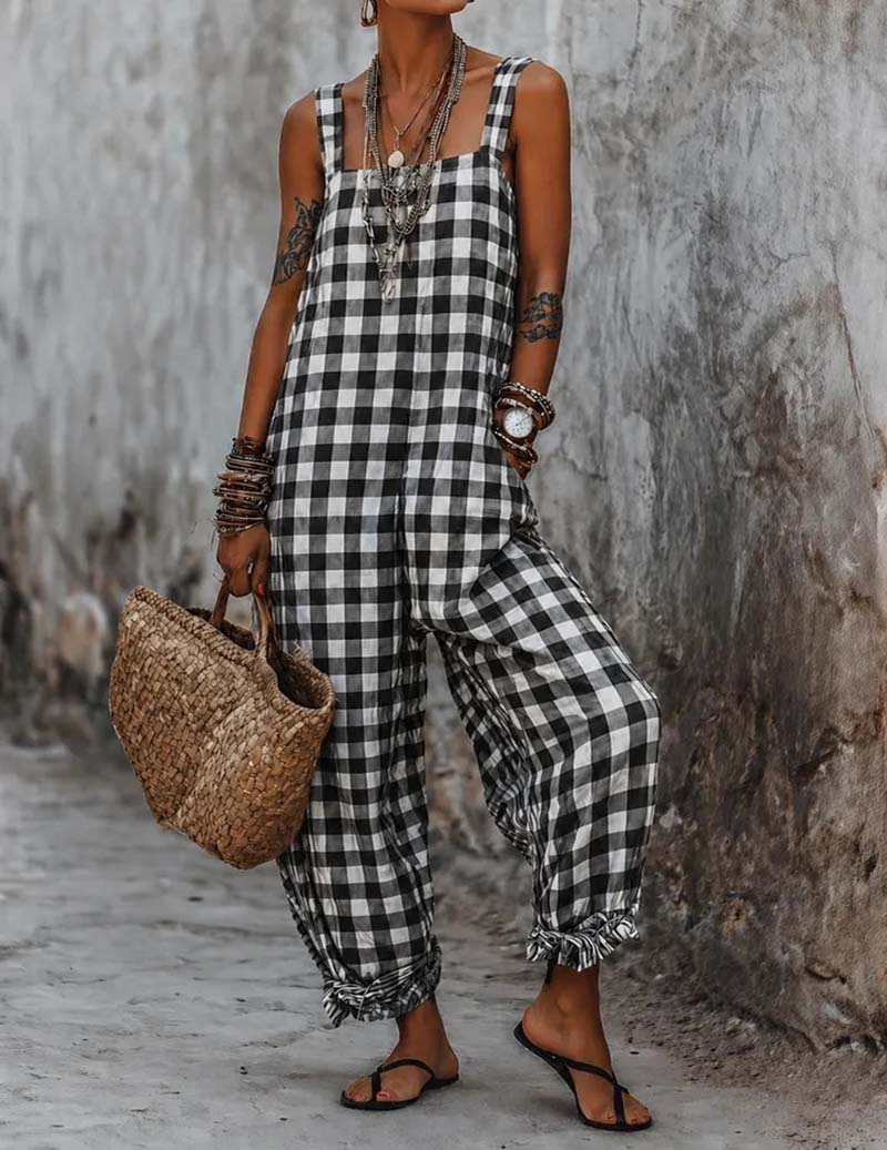 Ekouaer Suspender Lounge Pants Soft Homewear