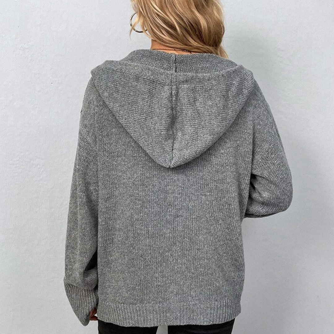 Aveline™ | Hooded Knit Cardigan