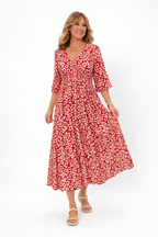 Aurora Belle™ | Bohemian V-Neck Maxi Dress
