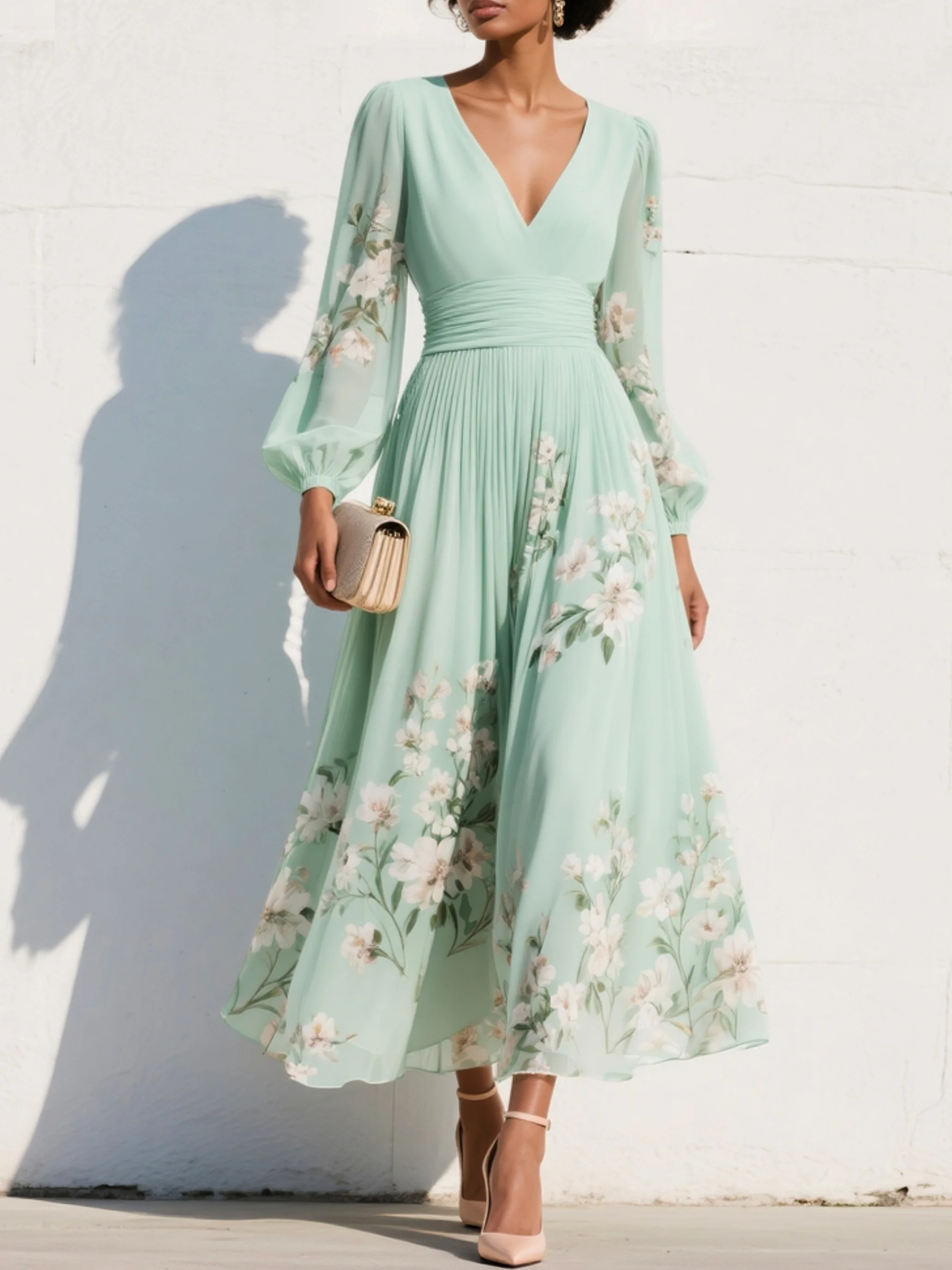 BEGOÑA | VESTIDO MIDI FLORAL