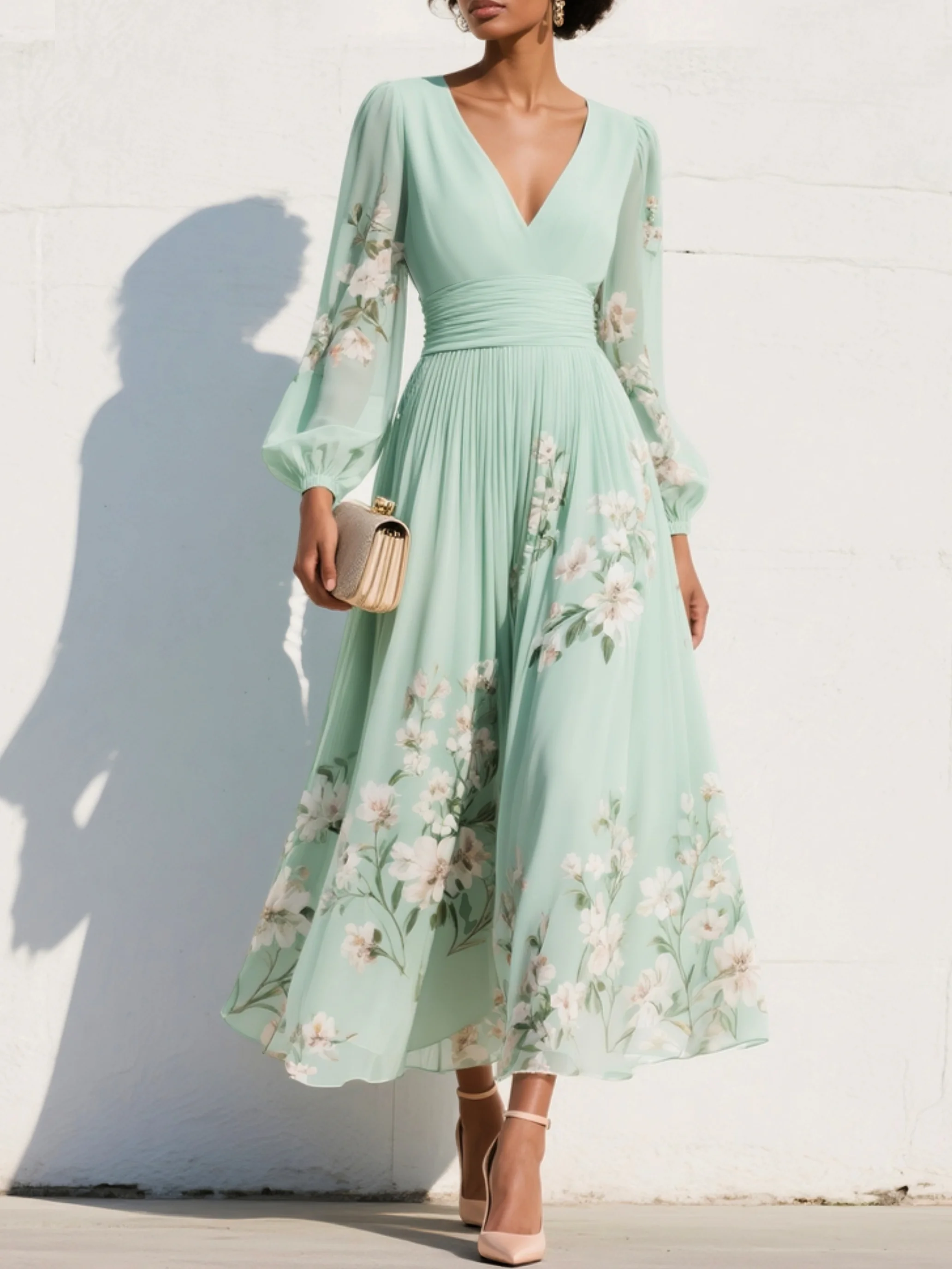 BEGOÑA | VESTIDO MIDI FLORAL