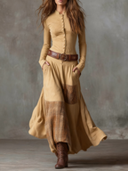 Helena | Patchwork Maxi Dress