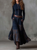 Helena | Patchwork Maxi Dress