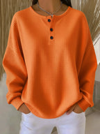 Anne | Casual Sweatshirt met Kraag