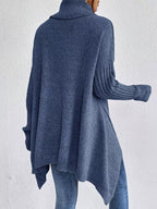 Turtleneck Dropped Shoulder Sweater