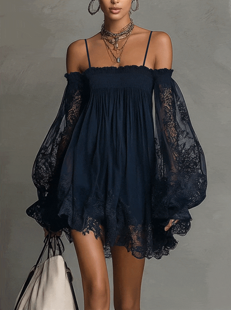 Elise’s™ | Romantic Off-Shoulder Mini Dres