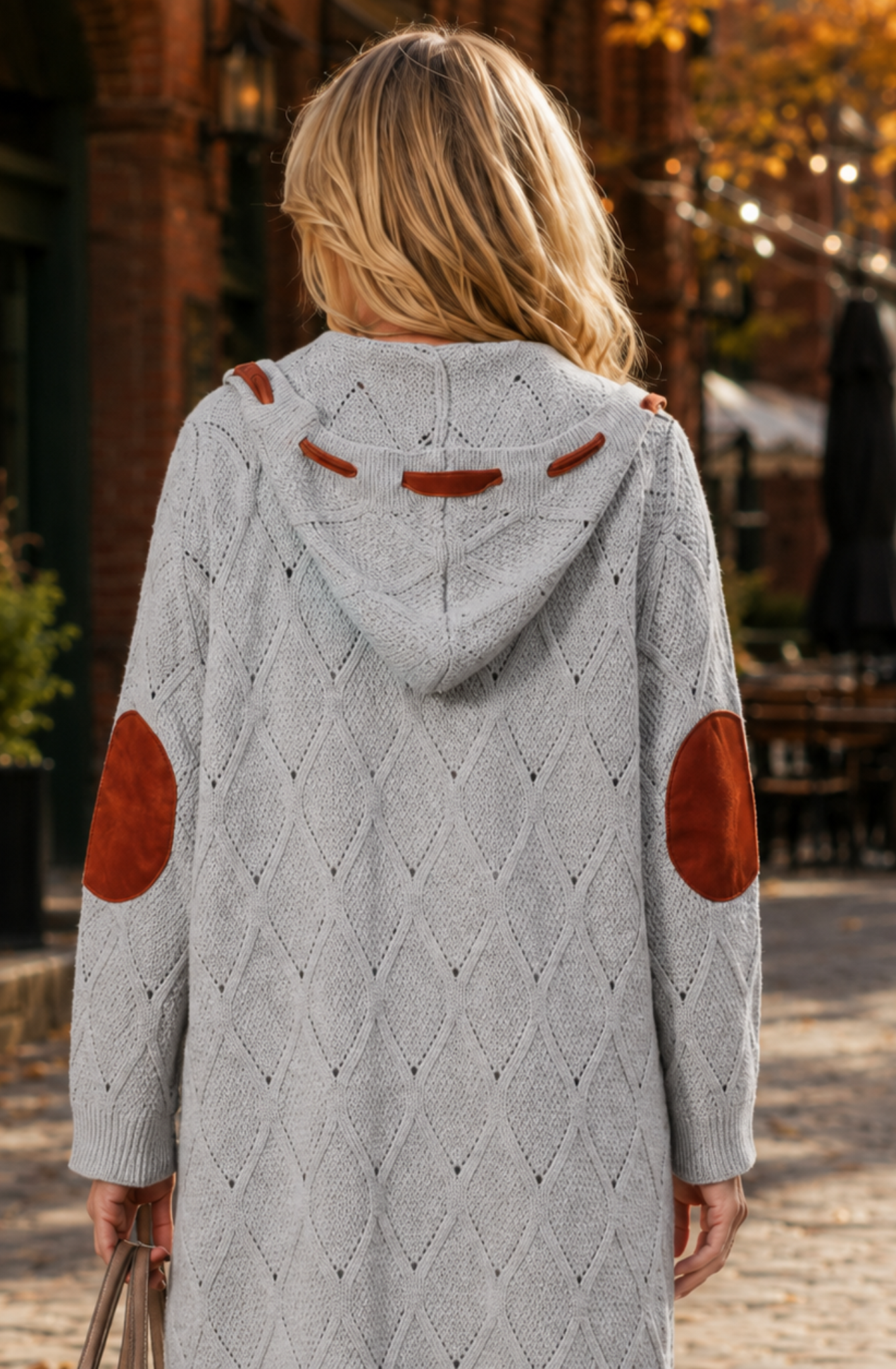 Aurélie™ Hooded Knit Long Cardigan